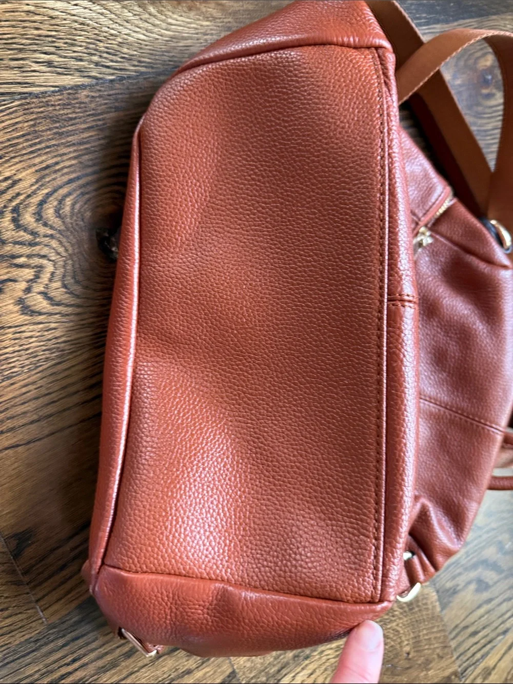 bostanten leather backpack purse